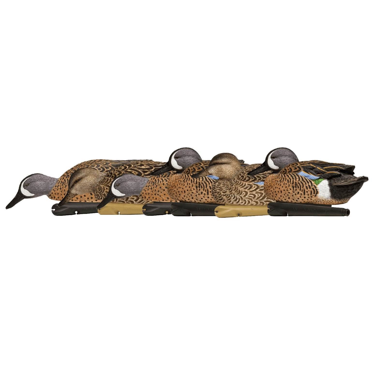 Avian X Top Flight Blue Winged Duck Floater Decoy, Blue (6 Pack) (Open Box)
