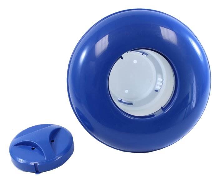 Intex Swimming Pool Pole Kit w/ Skimmer & Hydrotools Floating Chlorine Dispenser - VMInnovations