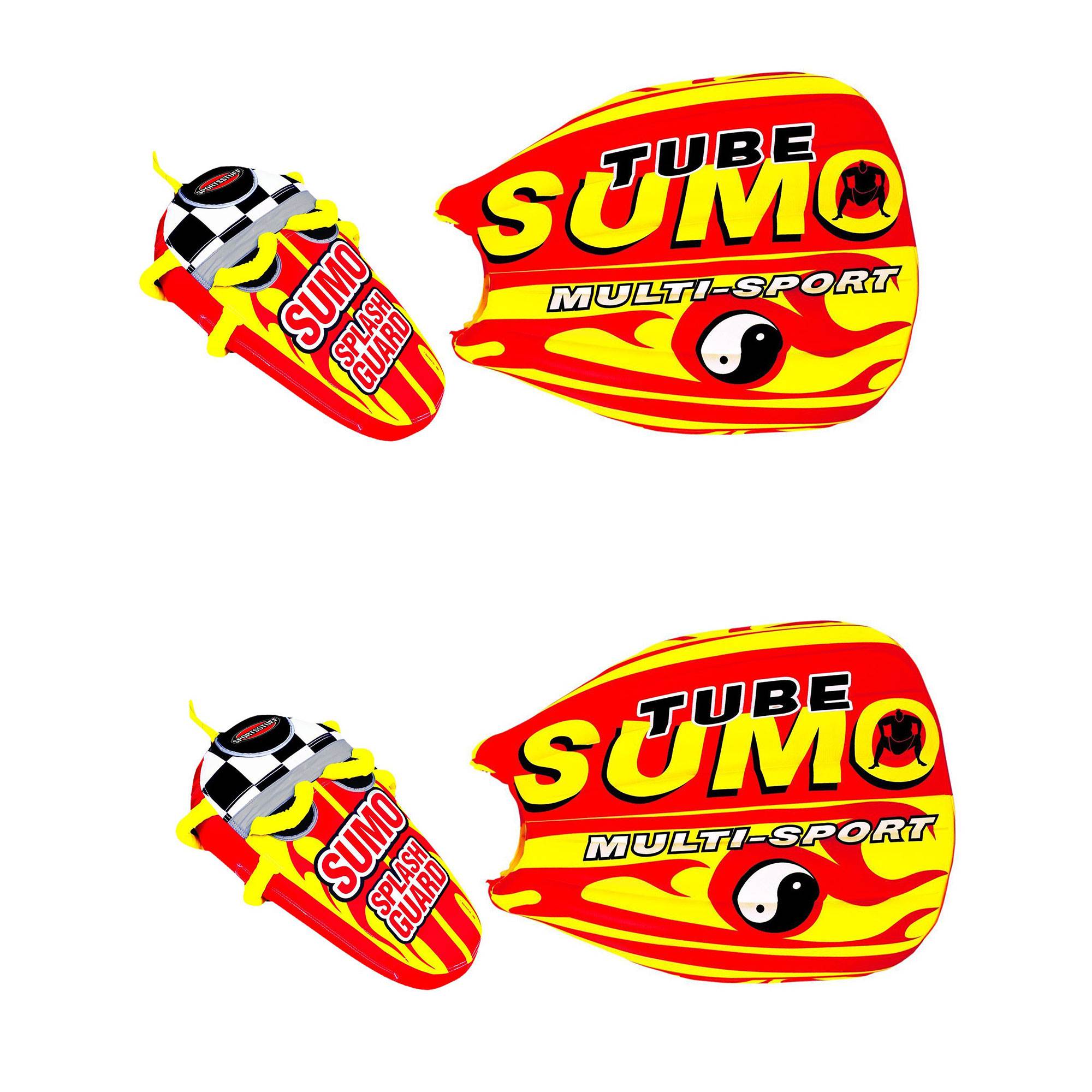 Airhead SPORTSSTUFF Sumo & Splash Guard Combo Single Rider Boat Towable (2 Pack)
