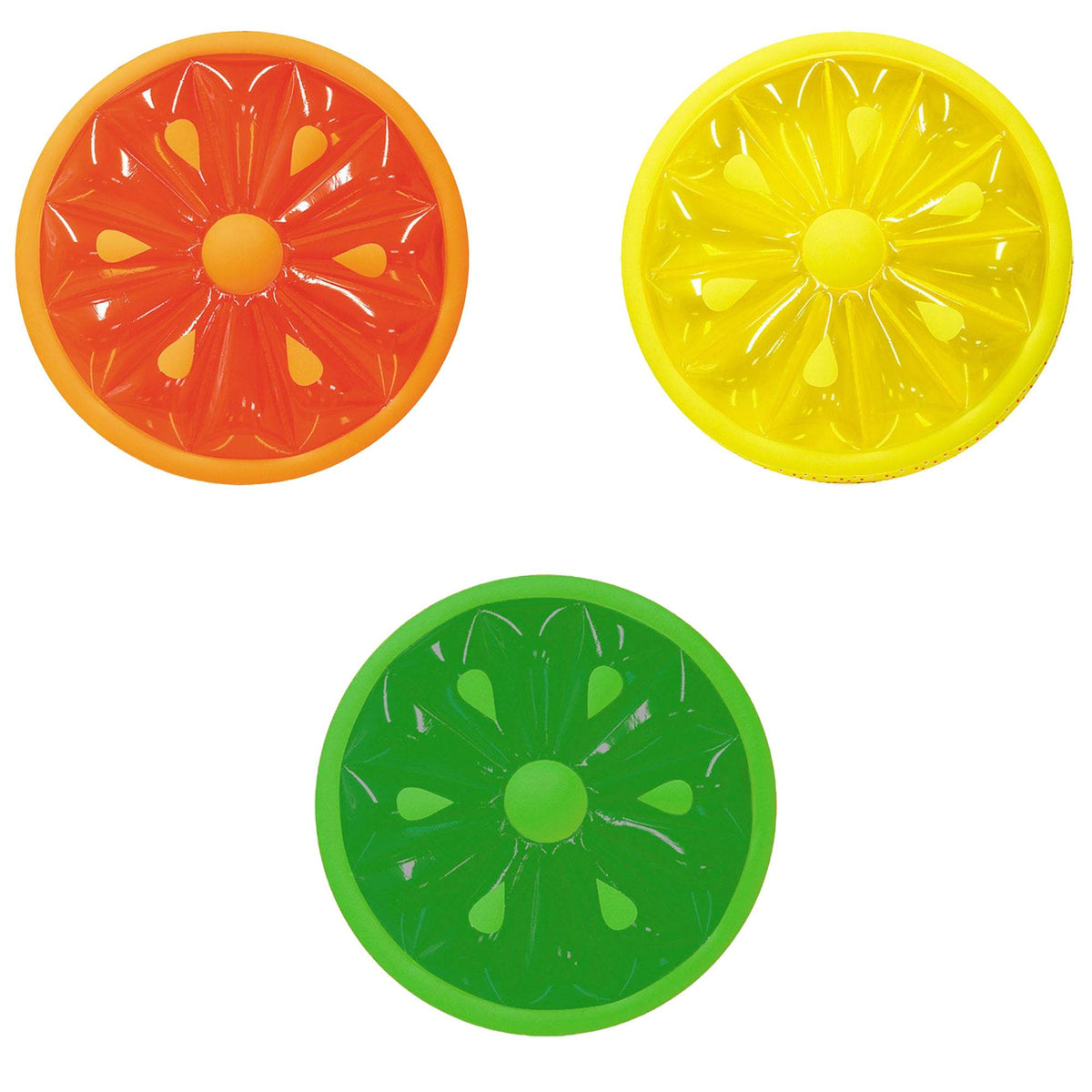 Swimline 60-Inch Inflatable Swimming Pool Orange, Lemon, & Lime Slice Float