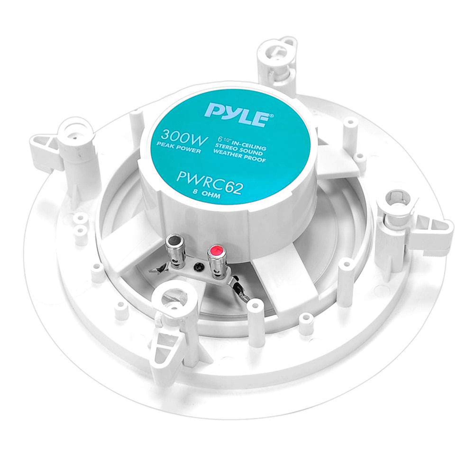 Pyle 6.5 Inch 300W Home Audio In-Ceiling or Outdoor Speaker Waterproof (2 Pack)