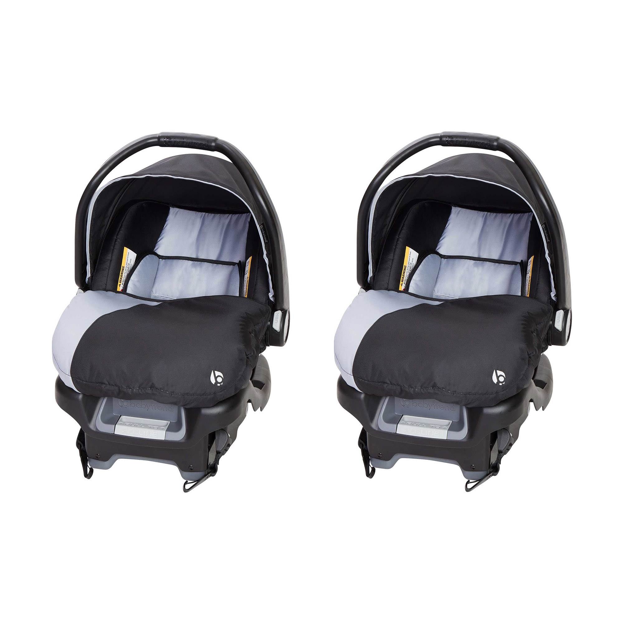 Baby Trend Ally Baby Infant Car Seat Travel System with Cover, 2-Pack, Stormy - VMInnovations