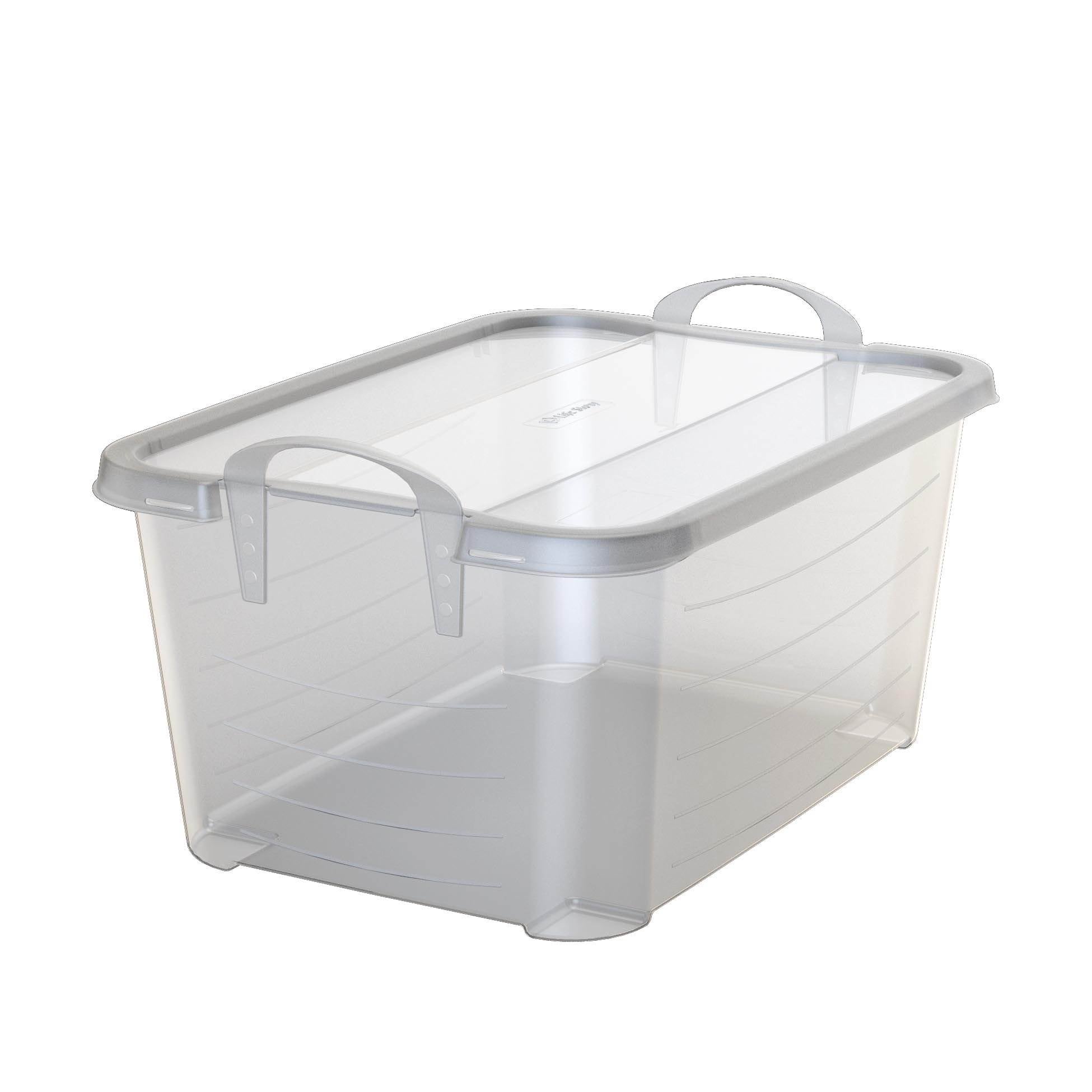 Life Story Clear Stackable Closet Organization & Storage Box, 55 Quart (24 Pack) - VMInnovations
