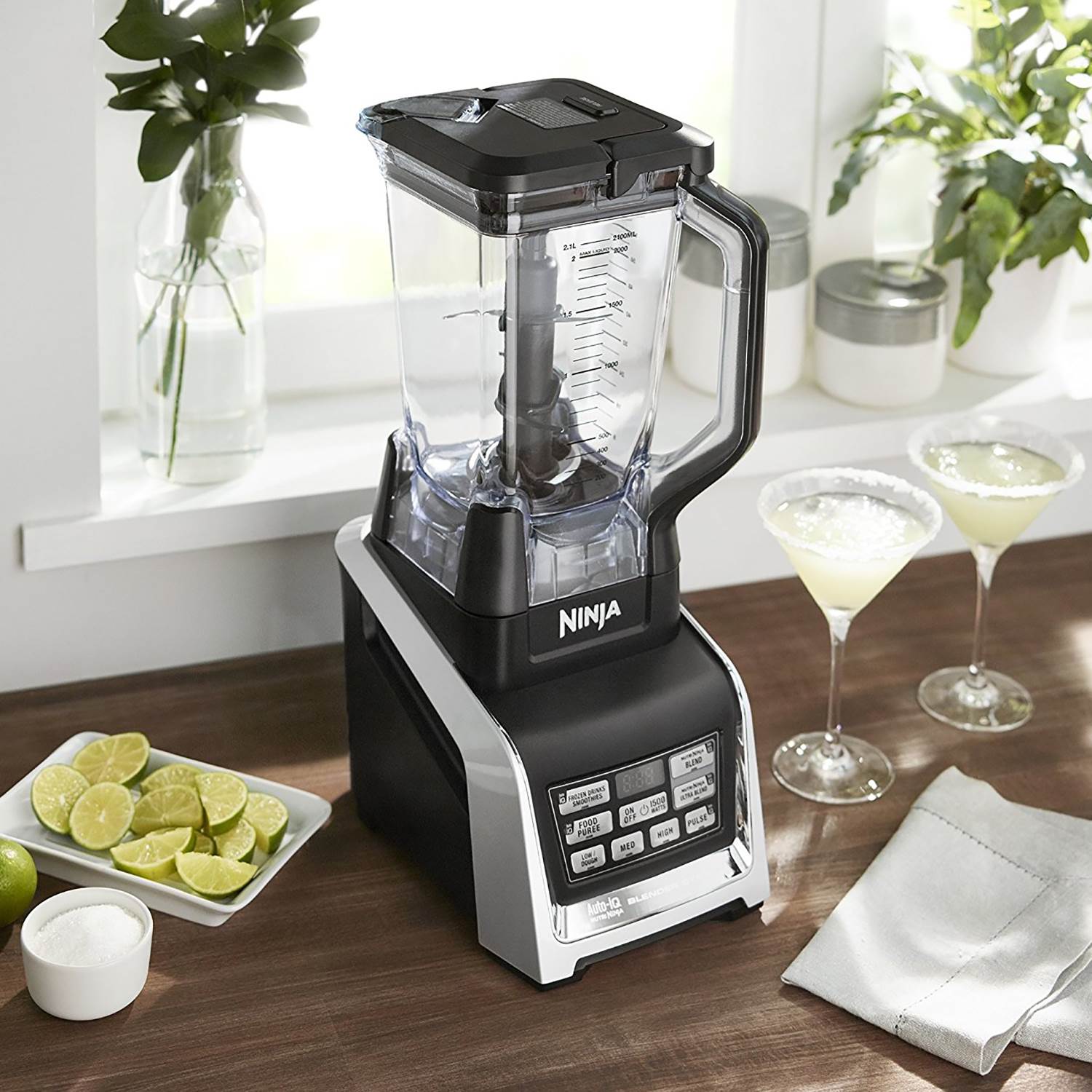 Nutri Ninja 1500W 72 Ounce Ninja Blender Duo with Auto-iQ and Cups (2 Pack)