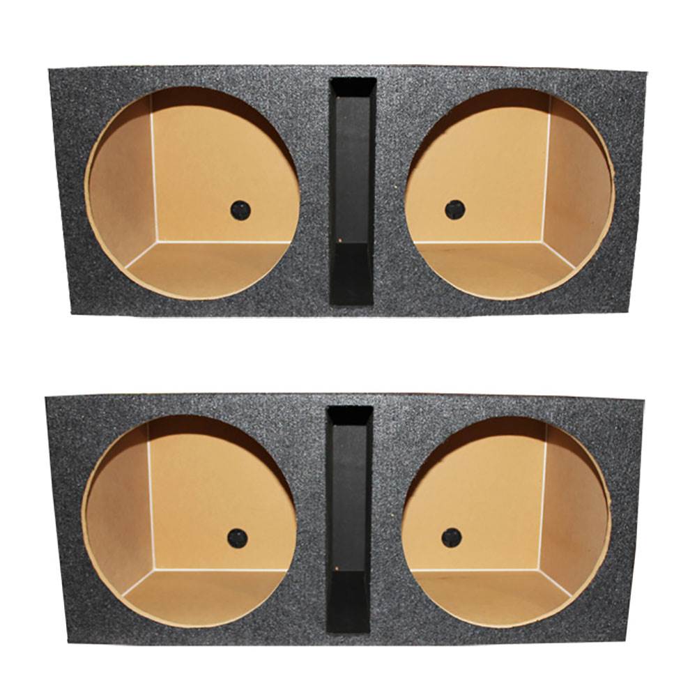 Q Power QBASS Dual 15-Inch Vented Subwoofer Box 2 Speakers Enclosure (2 Pack)