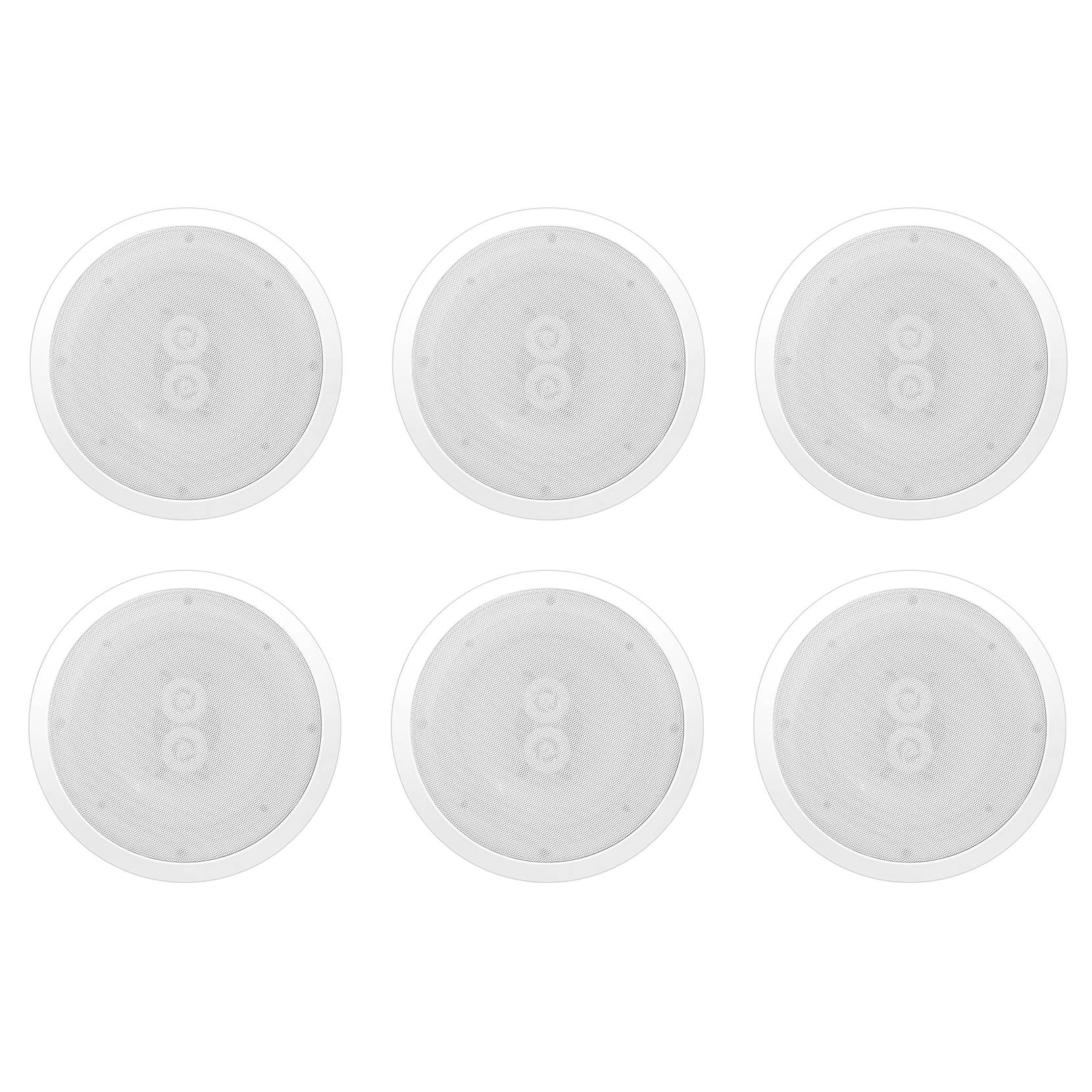 PYLE PWRC82 8 Inch 400 Watt 2 Way Indoor/Outdoor Wall Ceiling Speaker (6 Pack) - VMInnovations