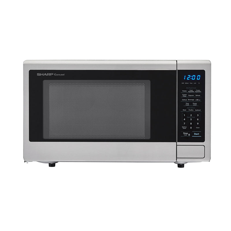 Sharp Carousel 1.1 Cu Ft Stainless Steel Microwave Oven (Refurbished)