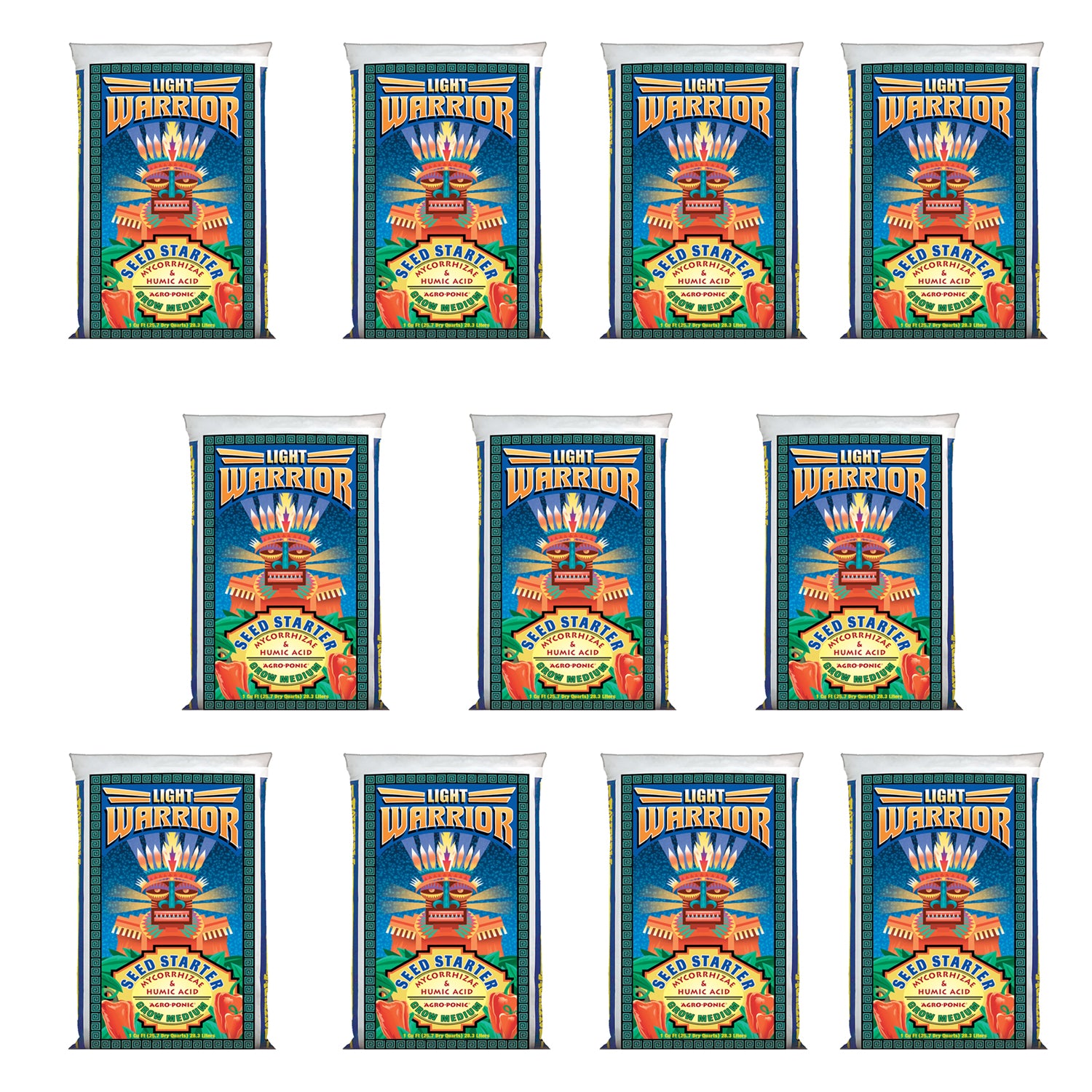 FoxFarm Light Warrior Soilless Germinator Mix, 1 Cu. Ft. (FL/MO/IN Only) 10 Pack