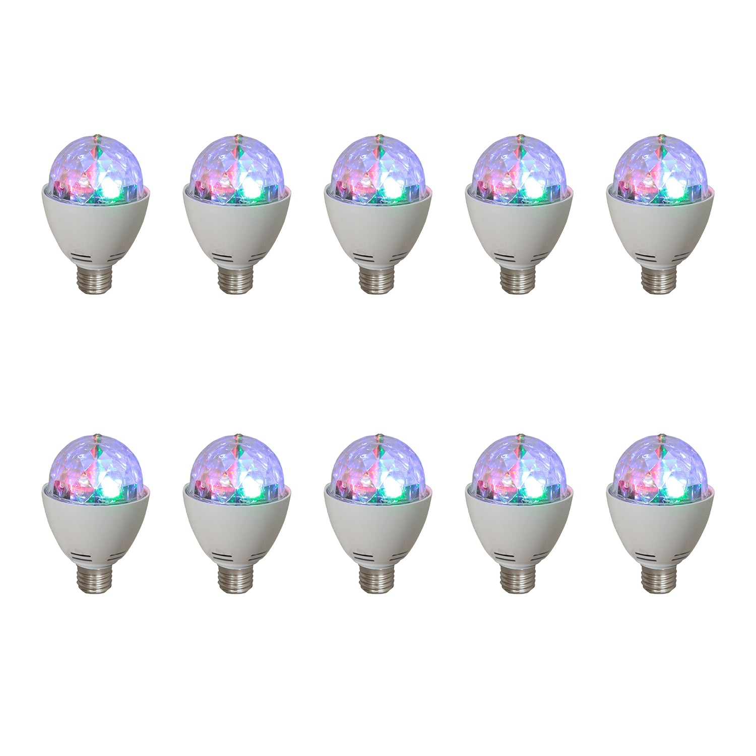 AudioPipe Zebra Sound LED 5 Volt 1 Watt Motor Magic Disco Light Bulb (10 Pack) - VMInnovations