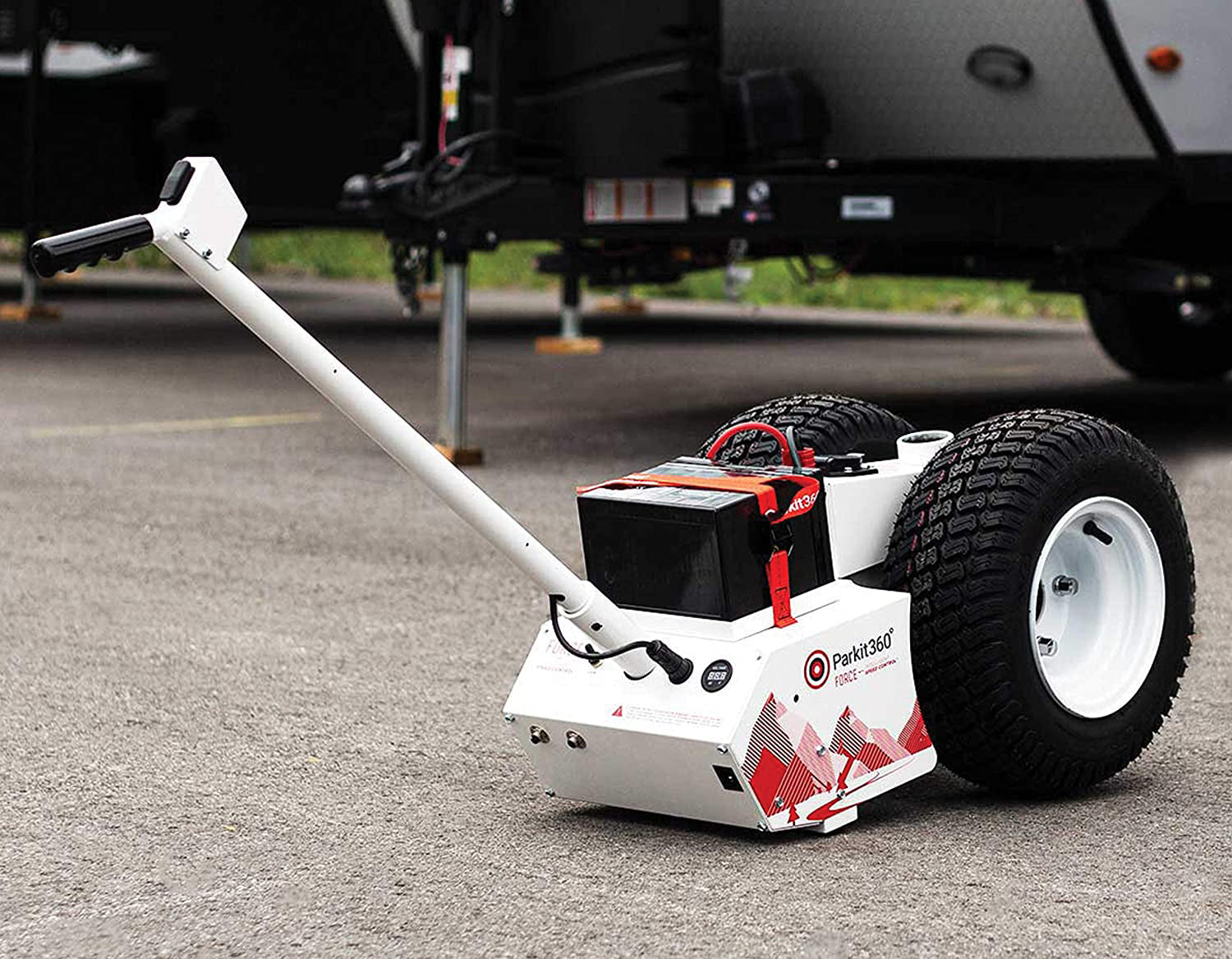 Parkit360 Battery Powered Trailer Jack Utility Dolly for Easy Pulling (Used)