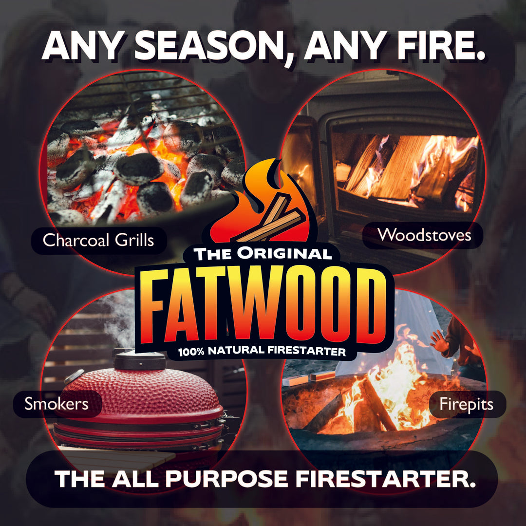 Betterwood Fatwood Firestarter, All Weather Natural Pine Fire Sticks, 10 Pounds - VMInnovations