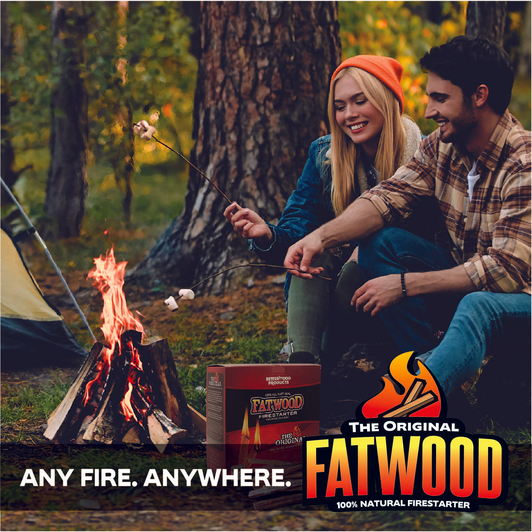 Betterwood Fatwood Firestarter, All Weather Natural Pine Fire Sticks, 10 Pounds - VMInnovations