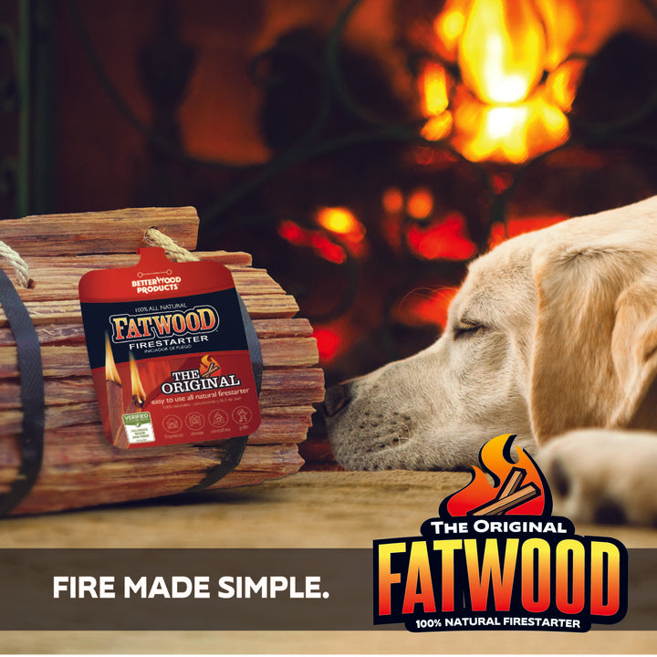 Betterwood Fatwood Firestarter, All Weather Natural Pine Fire Sticks, 10 Pounds - VMInnovations