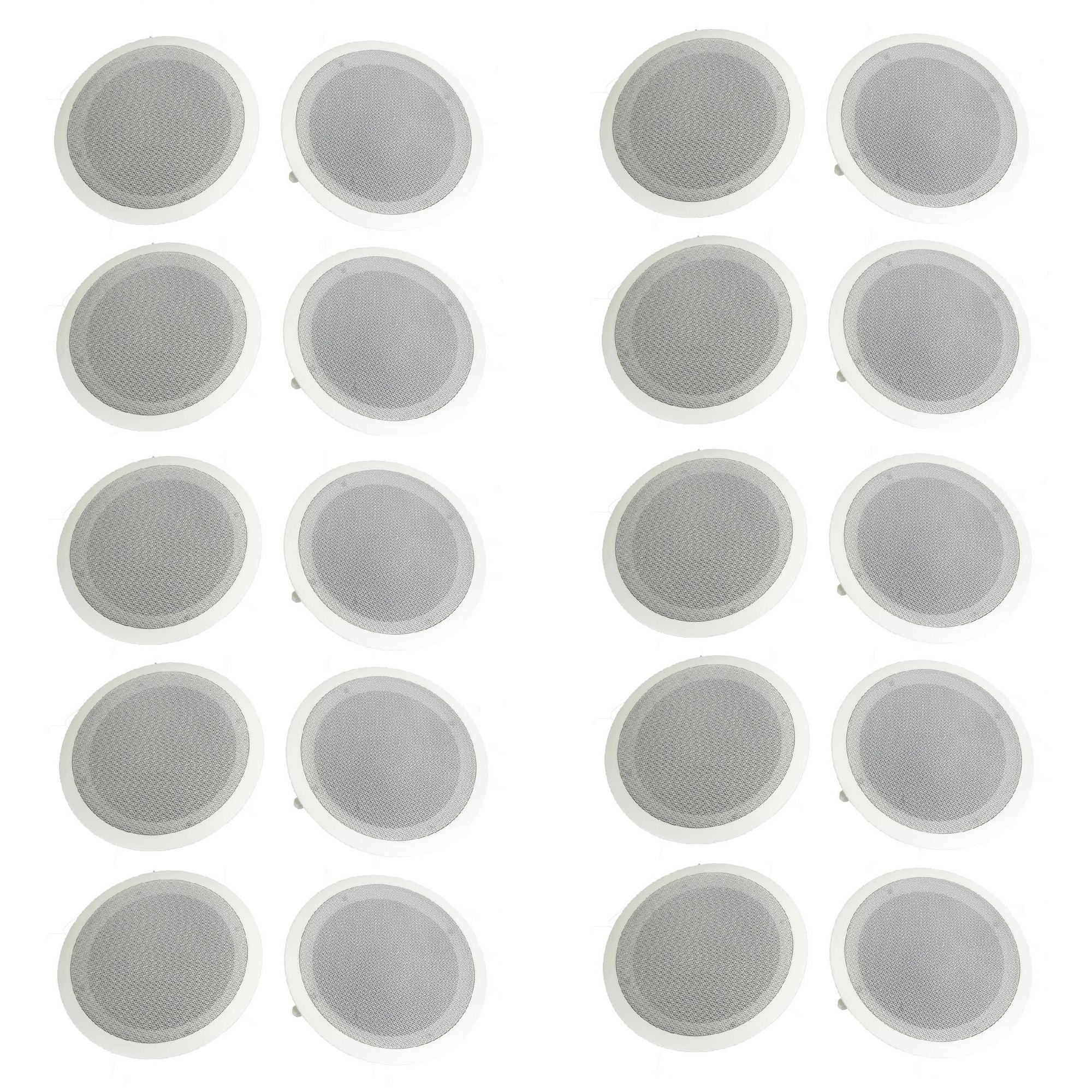 Pyle 8 Inch 500W 2 Way In Wall Ceiling Home Speakers System (Pair) (10 Pack) - VMInnovations