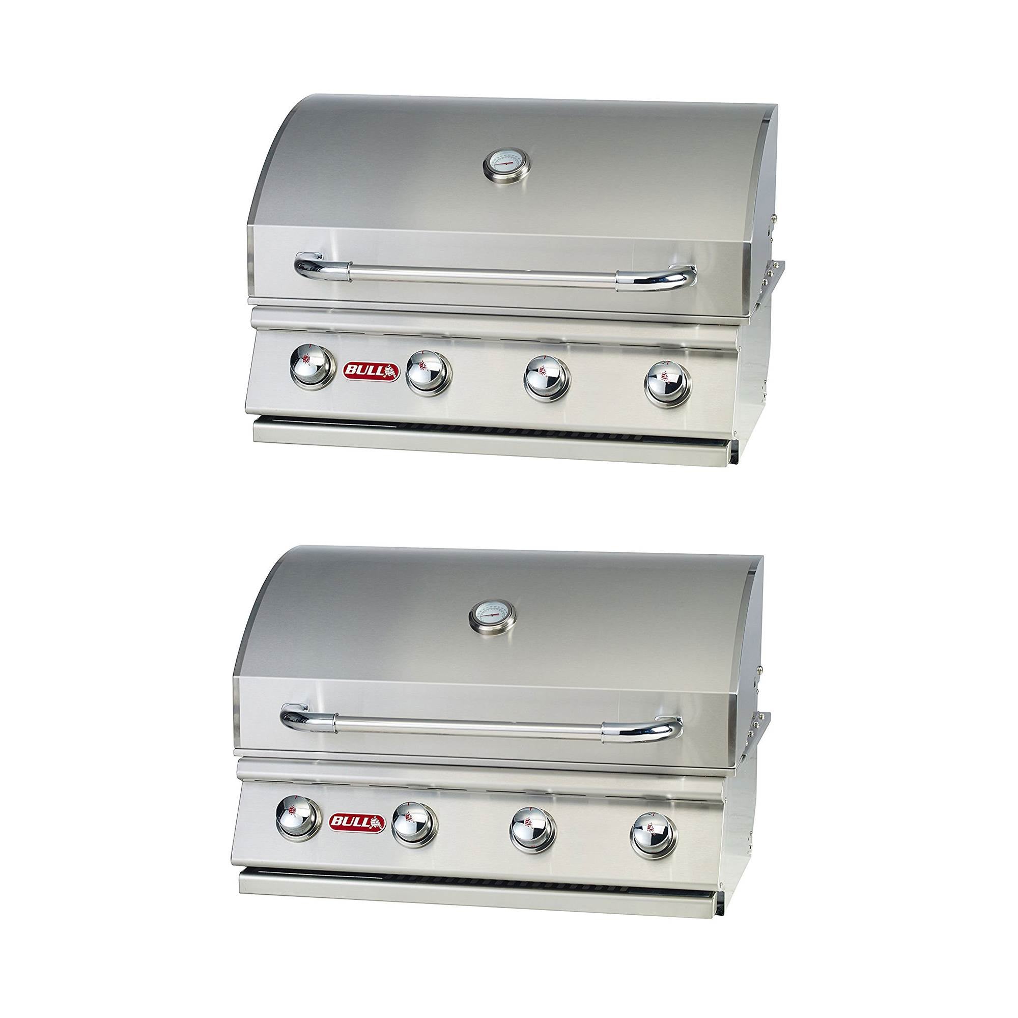 Bull Outdoor Products Liquid Propane Outlaw Drop-In Steel Grill Head (2 Pack) - VMInnovations