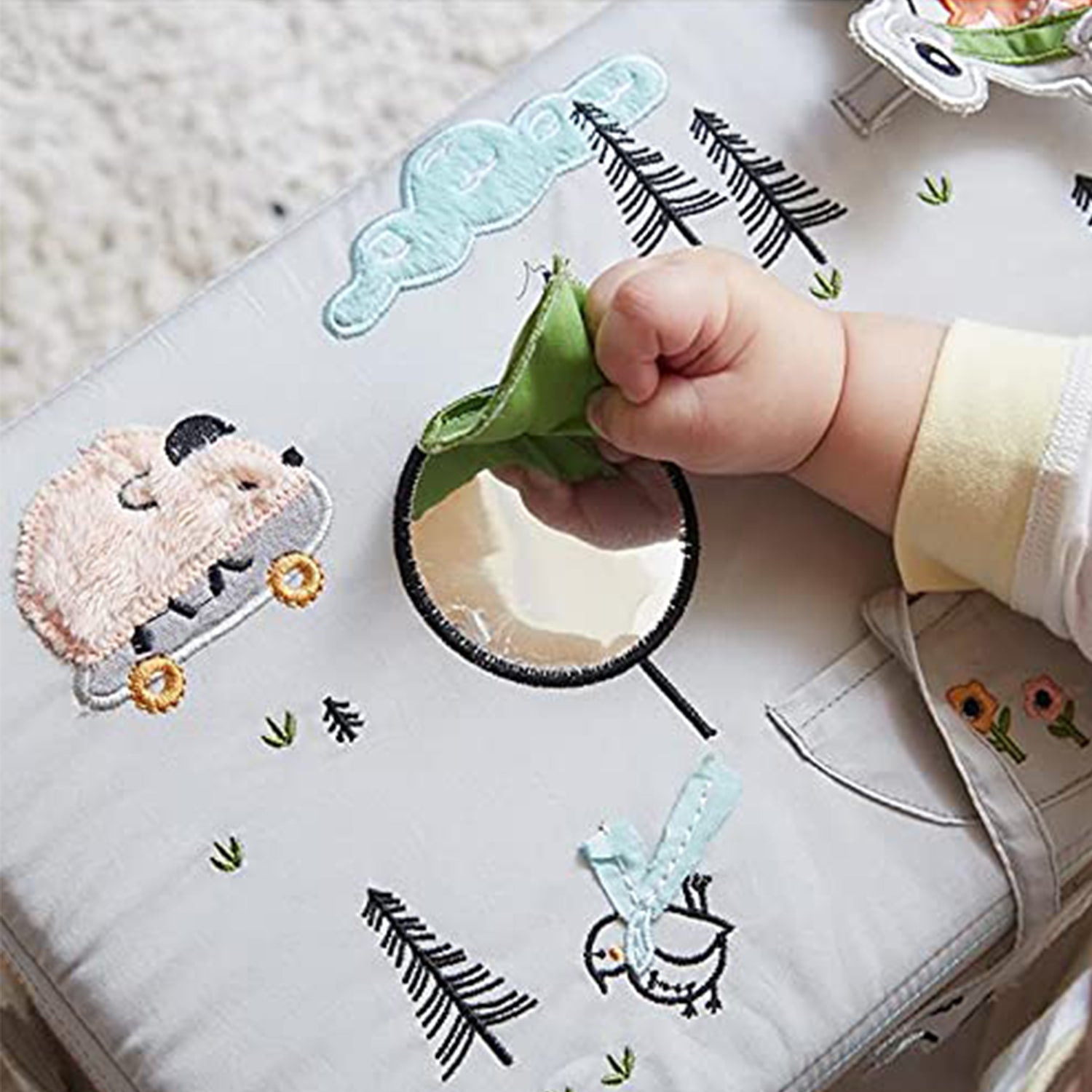 Asweets Wonder & Wise Square Baby Chair w/ Removeable Tray & Handle (Damaged)