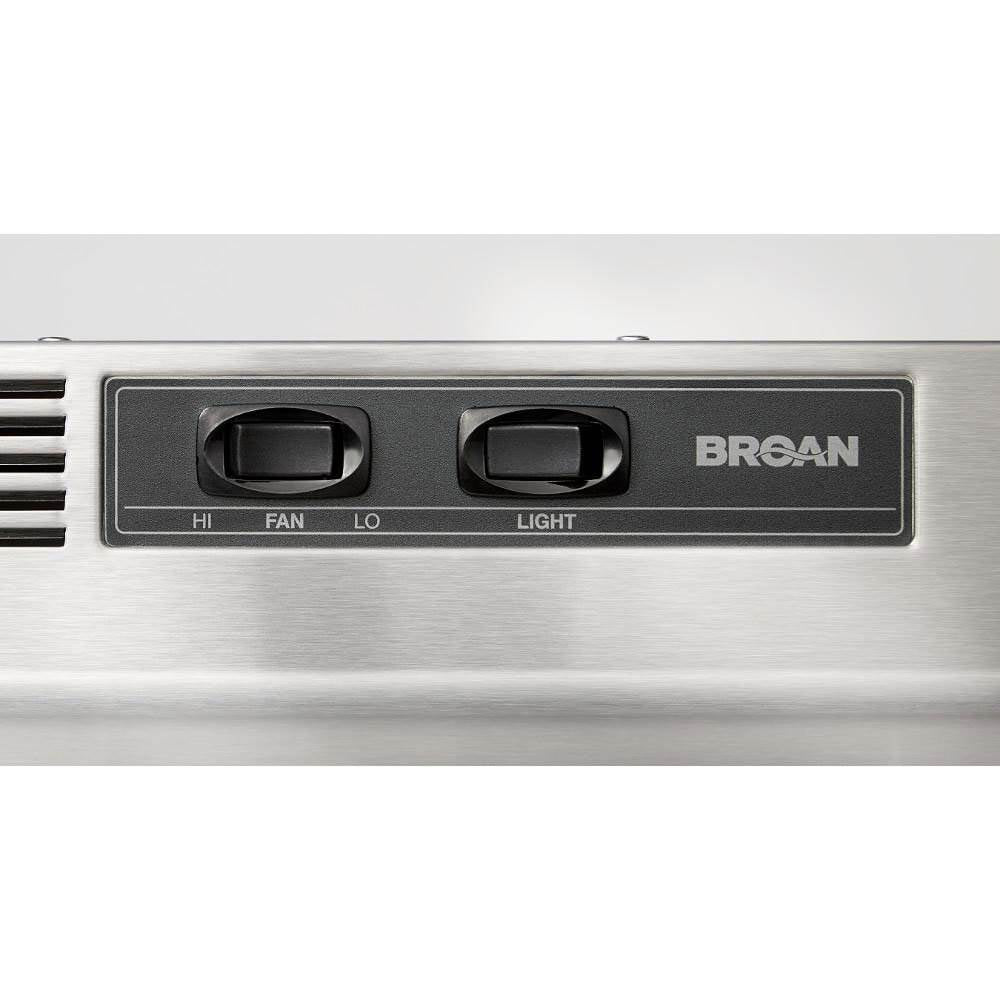 Broan 30 Inch Stainless Steel ADA Capable Non Ducted Under Cabinet Range Hood - VMInnovations