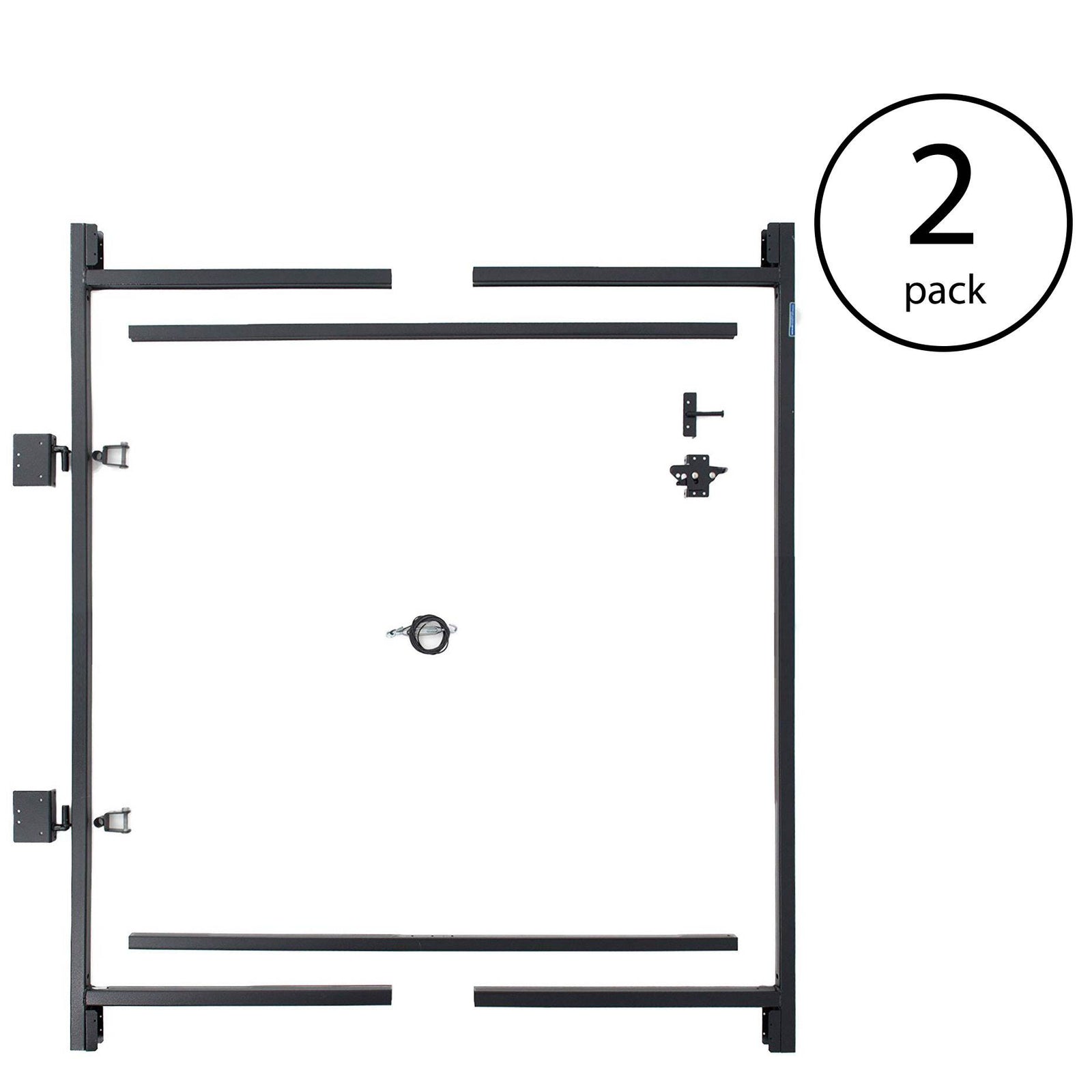 Adjust-A-Gate Steel Frame Gate Building Kit, 60"-96 Inch Wide Opening (2 Pack) - VMInnovations