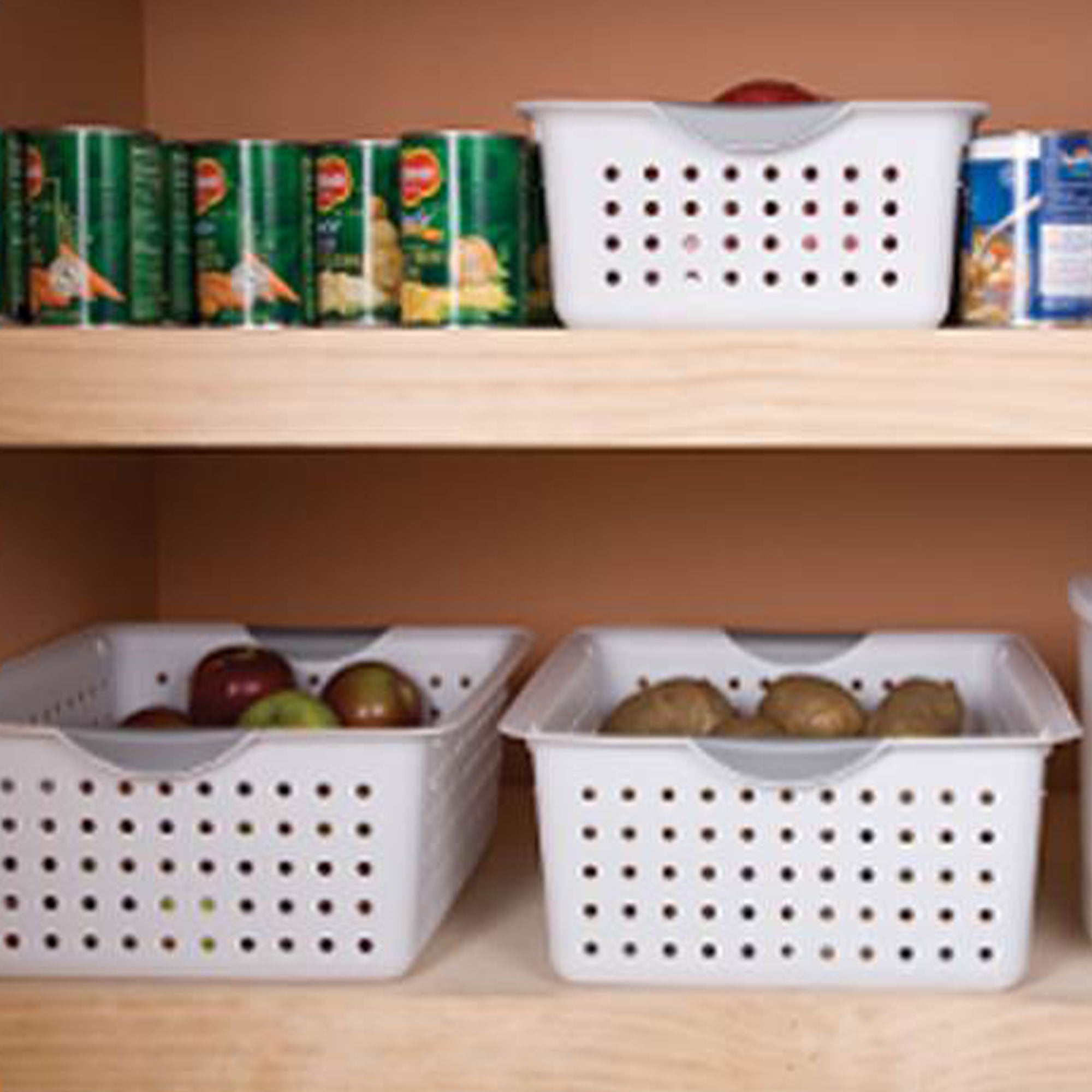 Sterilite Ultra Storage Bin Basket in Size Deep (12 Pack) and Large (6 Pack)