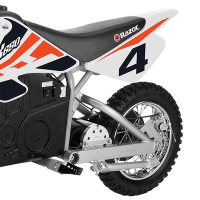 Razor MX650 Dirt Rocket Ride On Electric Motocross Dirt Bike, 1 Orange & 1 Black