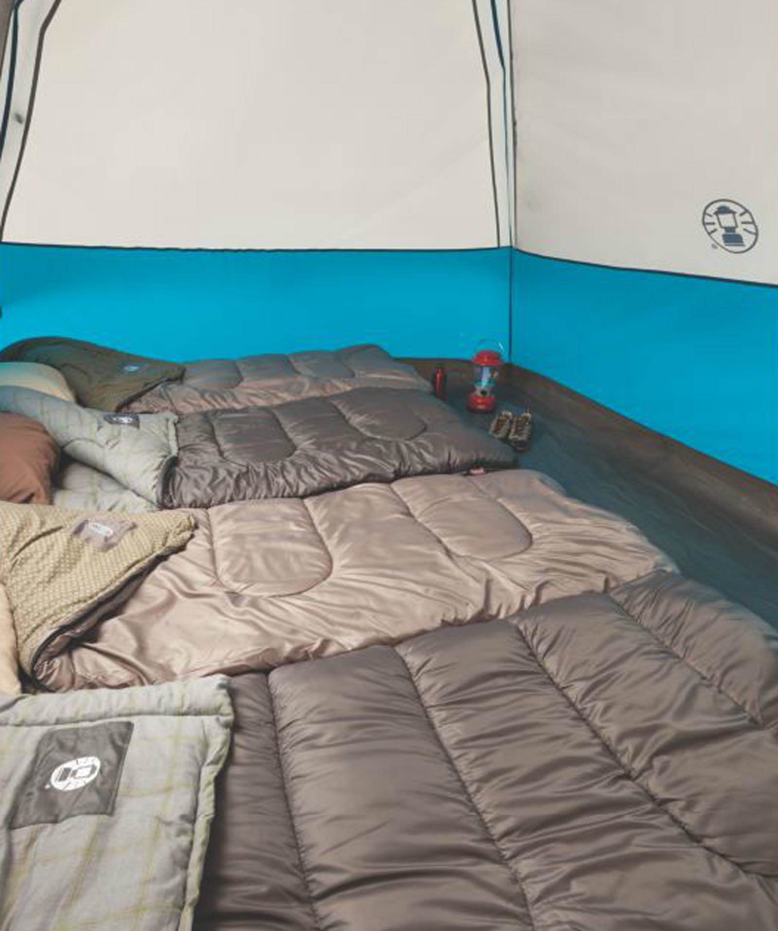 Coleman Longs Peak 6 Person Fast Pitch Camping Tent + Gildan Women's Small Tee