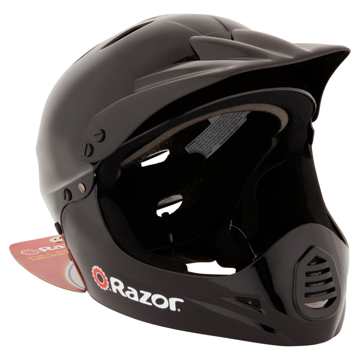 Razor MX350 Dirt Rocket Electric Toy Motocross Ride On Dirt Bike w/ Helmet, Red