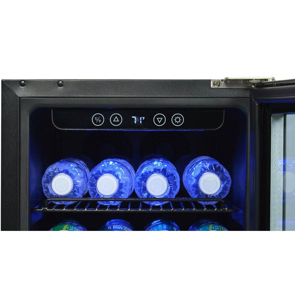NewAir ABR-960 96 Can Capacity Stainless Steel Fridge Beverage Cooler, Silver