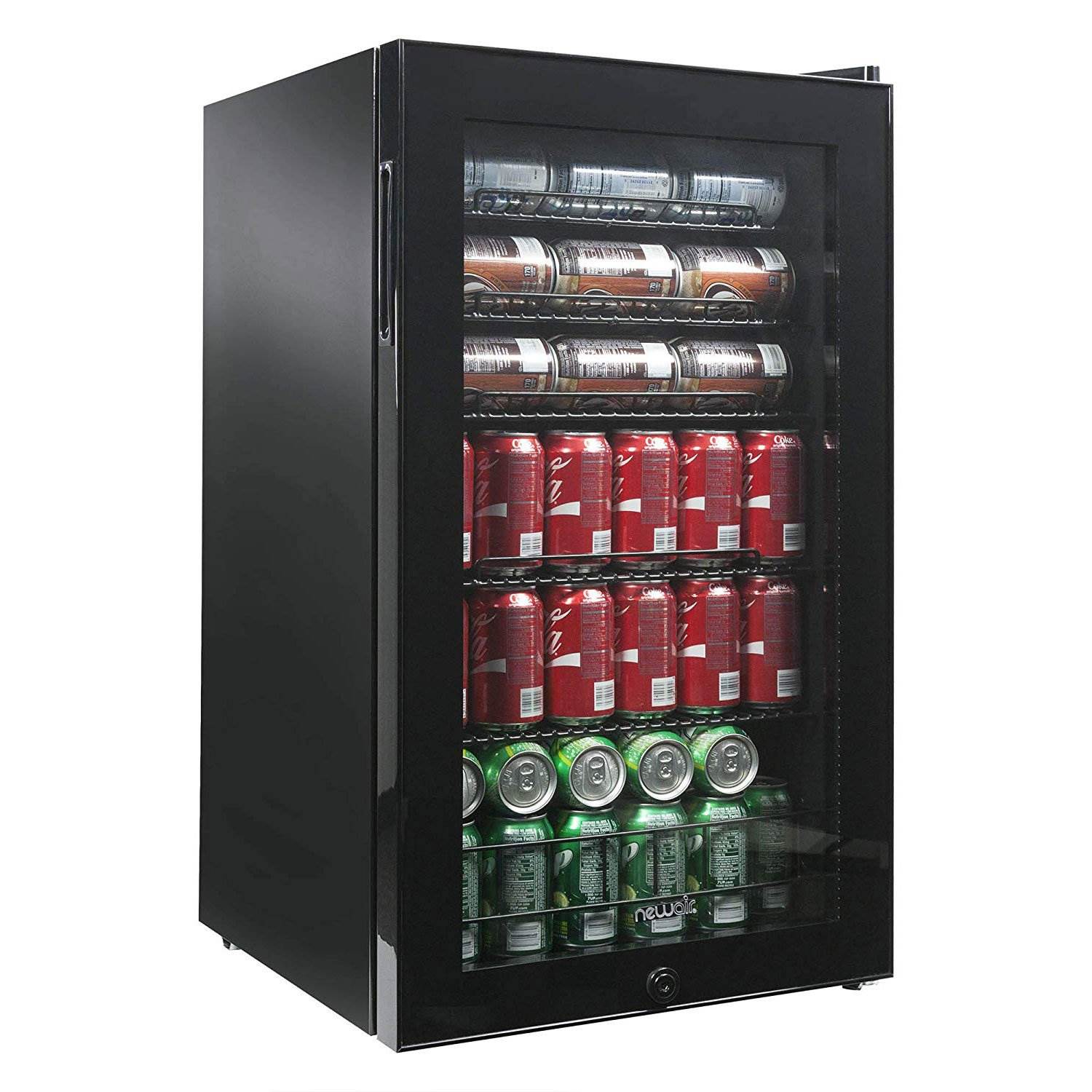 NewAir AB-1200B 126 Can Capacity Stainless Steel Fridge Beverage Cooler, Black