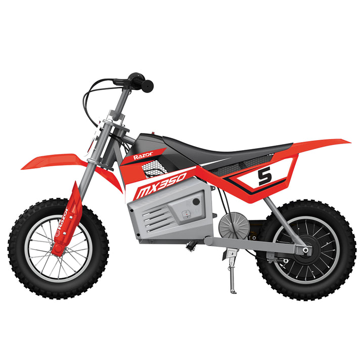 Razor Dirt Rocket Kid Electric Motorcycle Dirt Bike, 1 Black MX400 & 1Red MX350 - VMInnovations