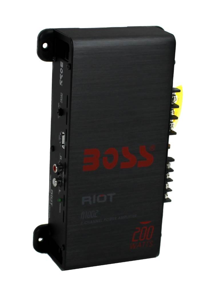 BOSS R1002 200W 2-Channel RIOT Car Audio High Power Amplifier Amps (2 Pack) - VMInnovations