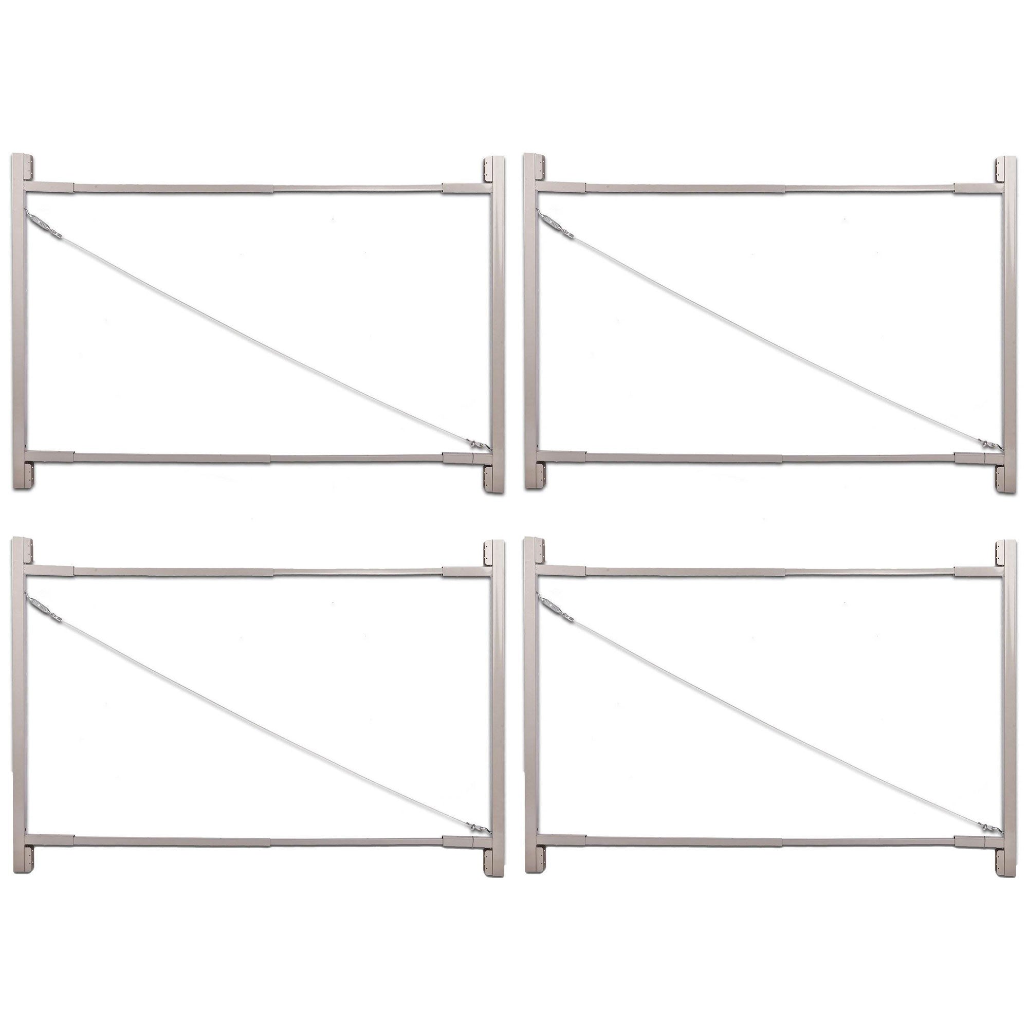 Adjust-A-Gate Steel Frame Gate Kit, 36"-72" Wide Opening To 6' High (4 Pack)