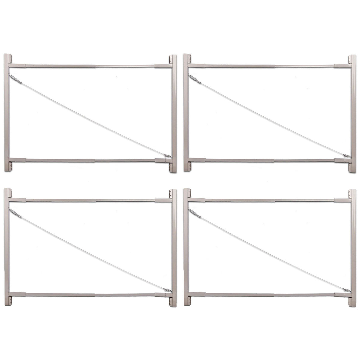 Adjust-A-Gate Steel Frame Gate Kit, 36"-72" Wide Opening To 6' High (4 Pack)