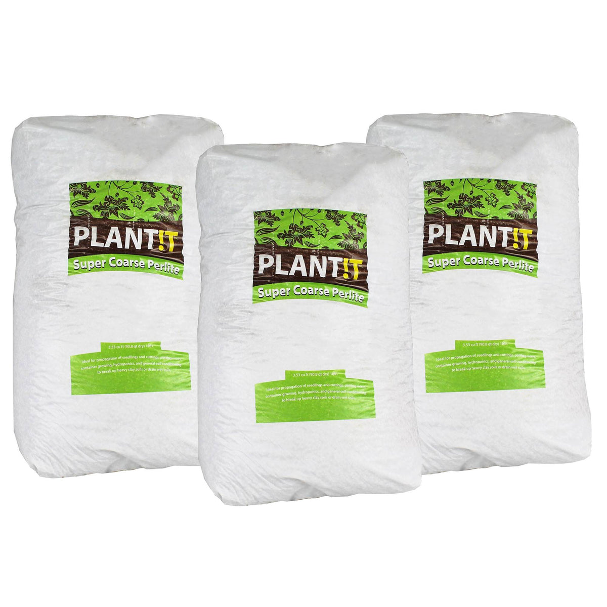 Hydrofarm 100L Super Coarse Perlite Soil Aeration Volcanic Rock - 100L (3 Pack)