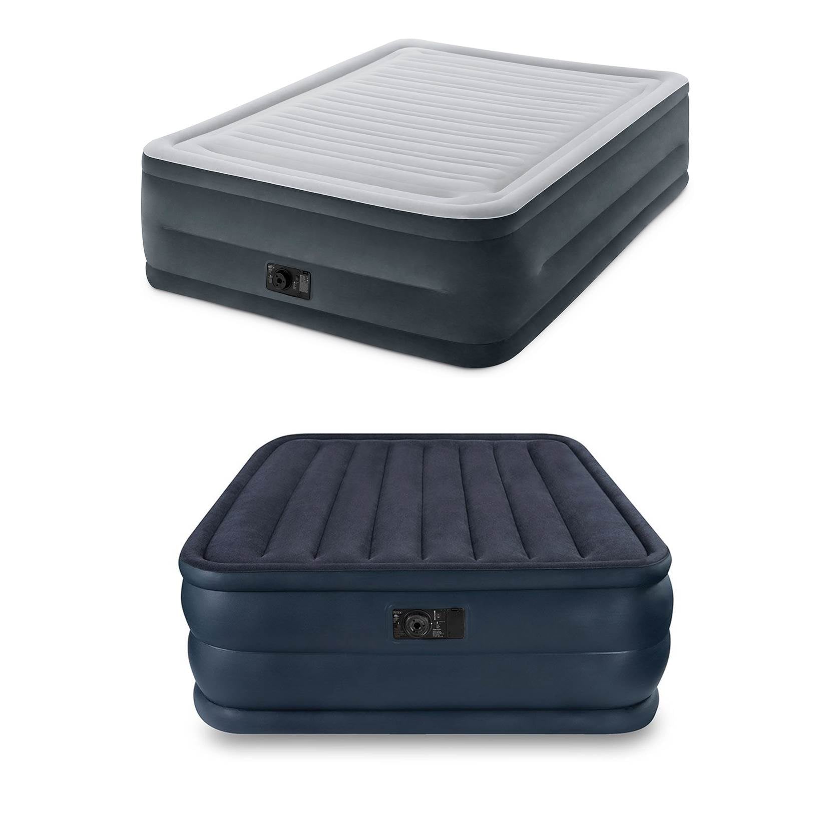 Intex Queen Dura-Beam Air Bed w/ Built-In Pump + Downy Air Bed w/ Built-In Pump