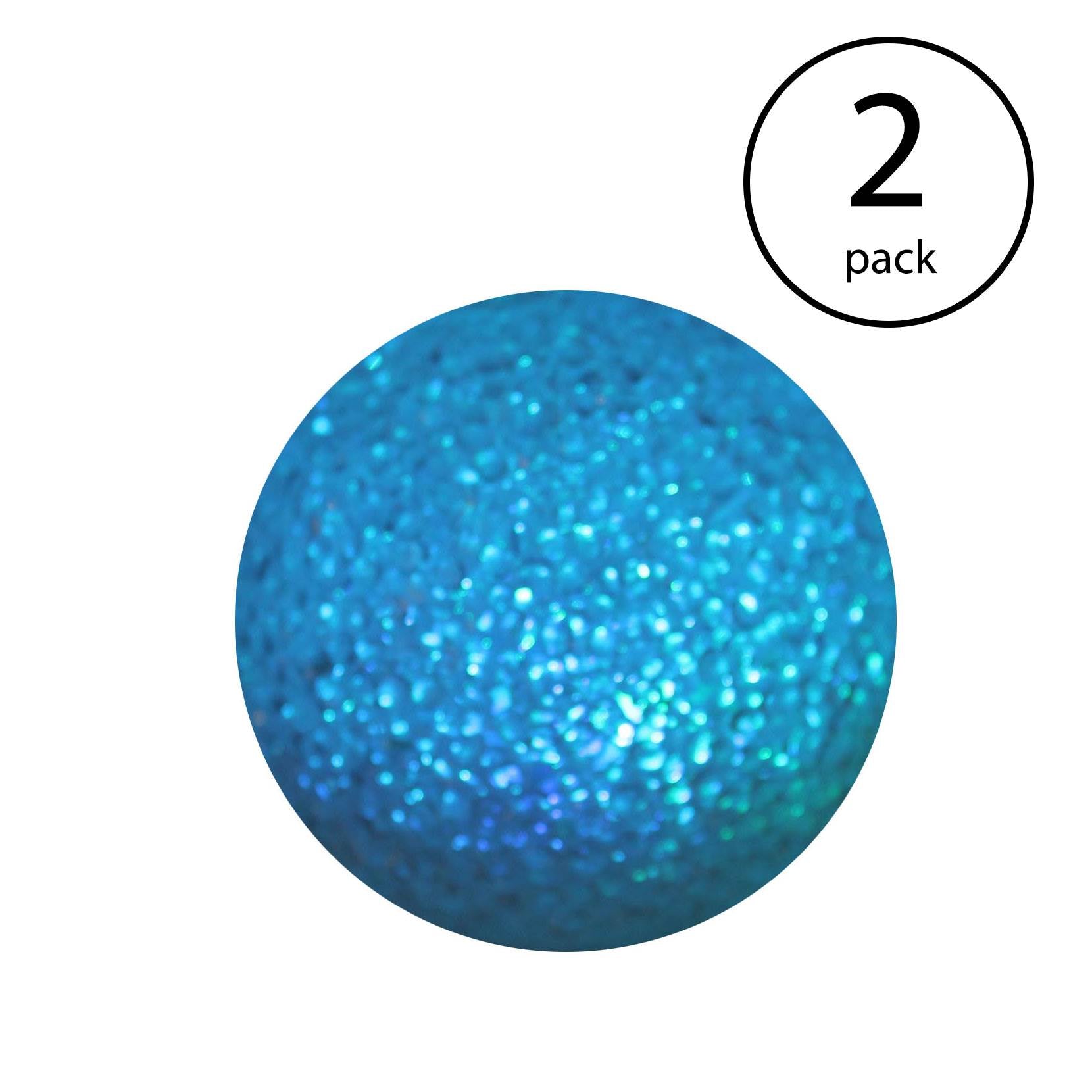 Good Times Color Changing LED Waterproof Floating Glitter Globe Light (2 Pack)
