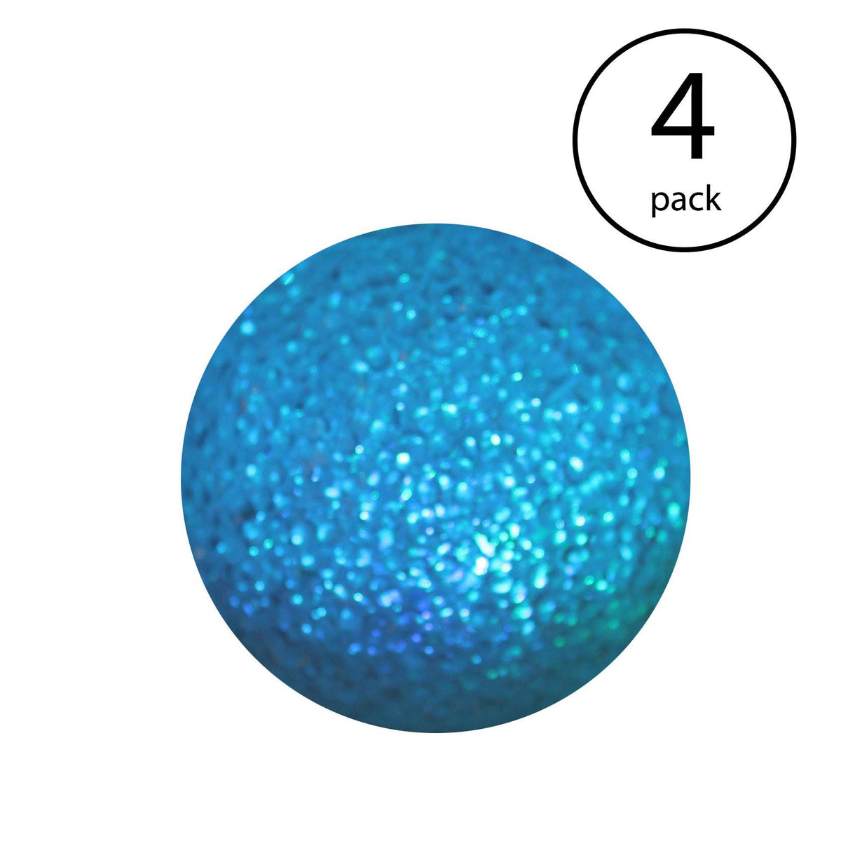 Good Times Color Changing LED Waterproof Floating Glitter Globe Light (4 Pack)