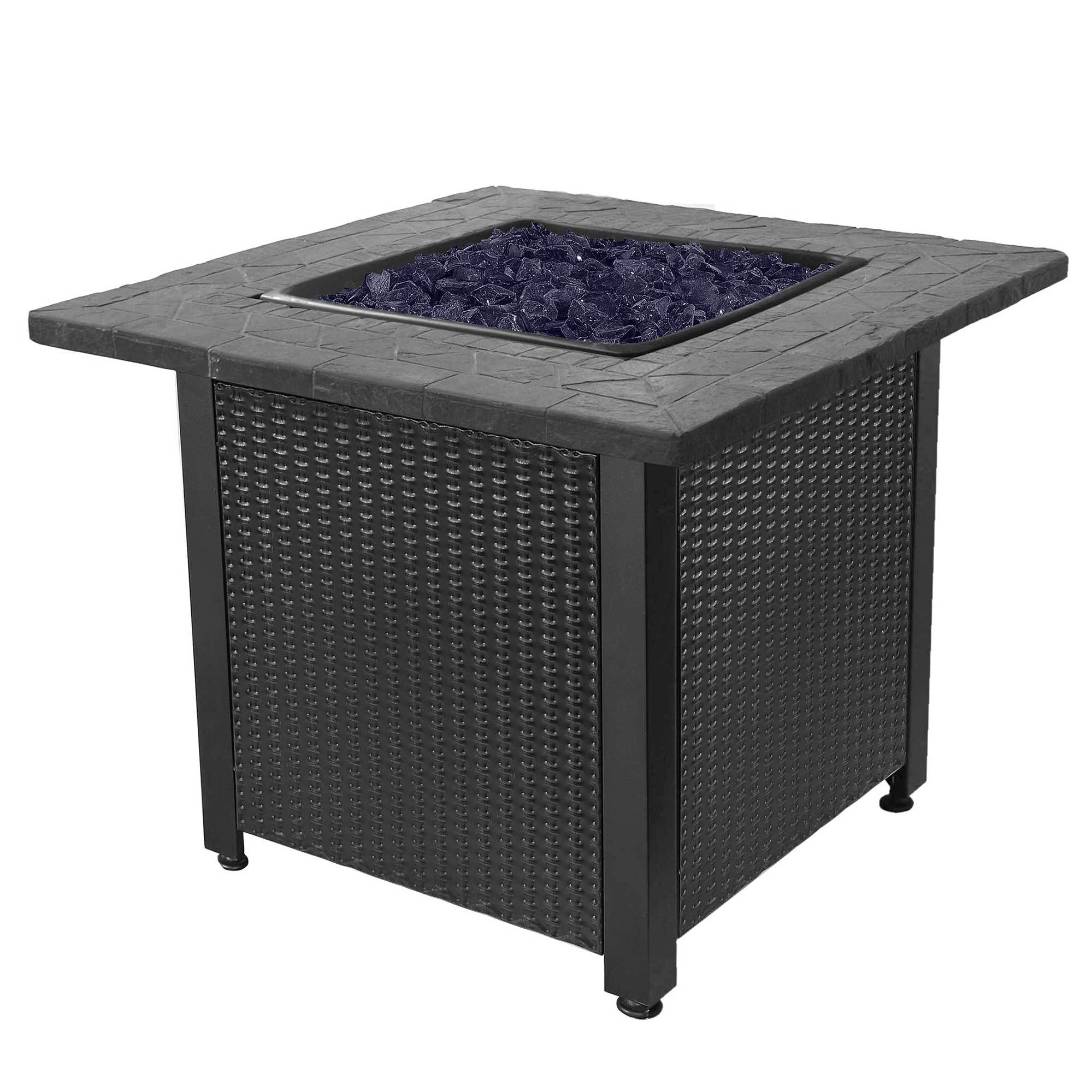 Endless Summer 30" Push Button All Weather Outdoor Patio Gas Fire Pit (2 Pack)
