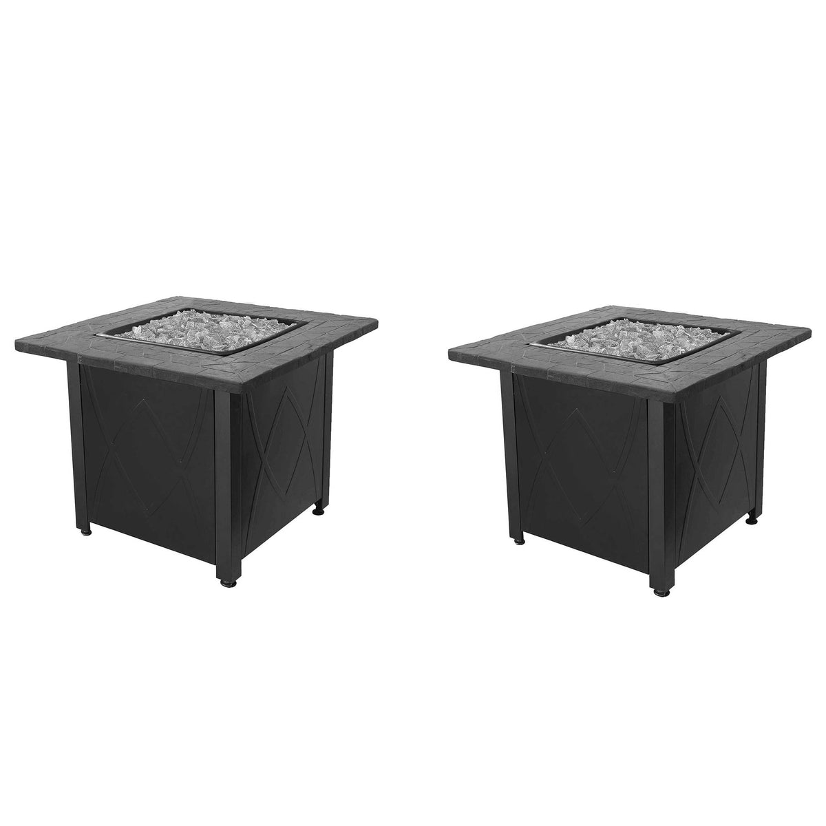 Blue Rhino Endless Summer Outdoor 30,000 BTU Propane Gas Patio Fire Pit (2 Pack)
