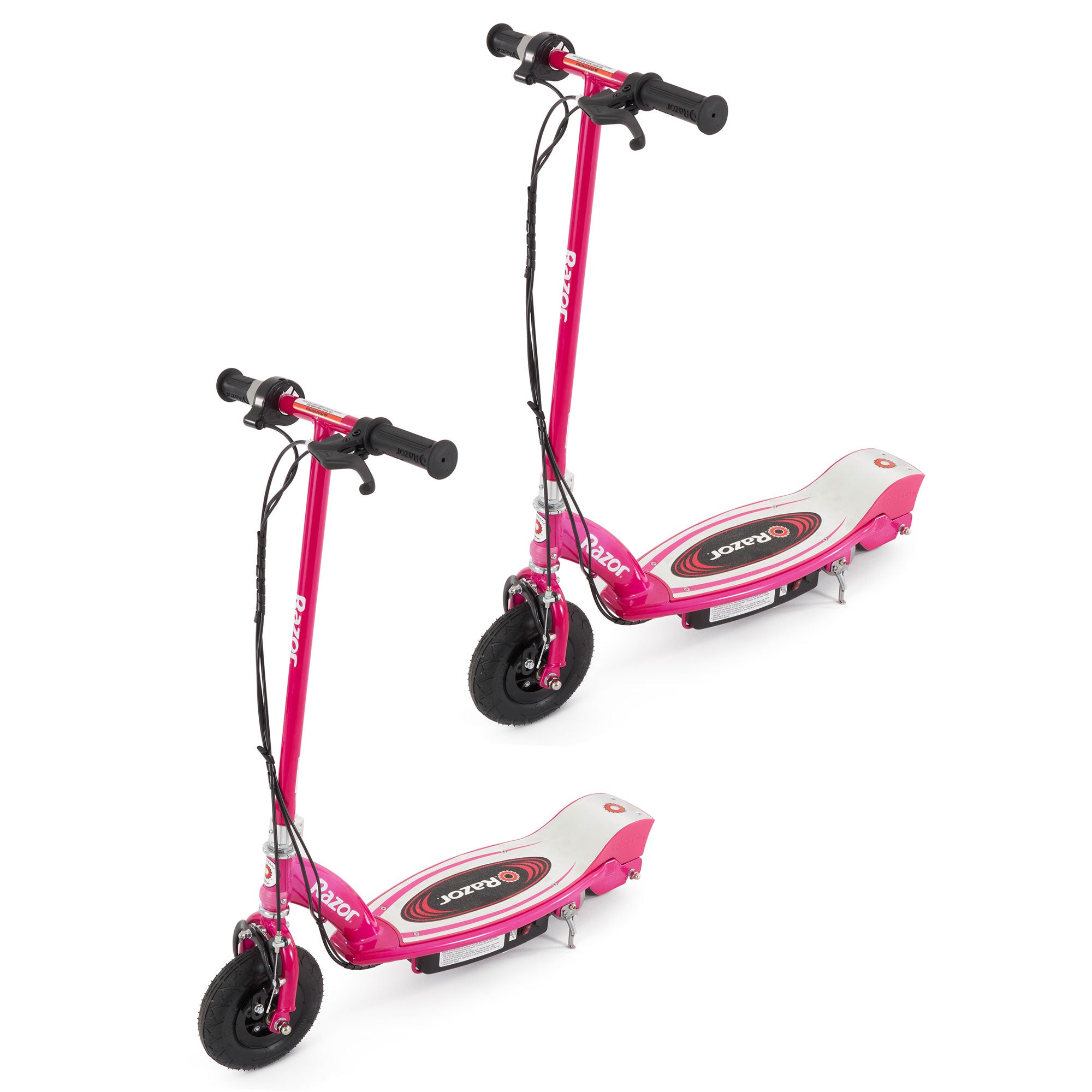 Razor E175 Motorized Rechargeable Electric Powered Kids Scooter, Pink (2 Pack)