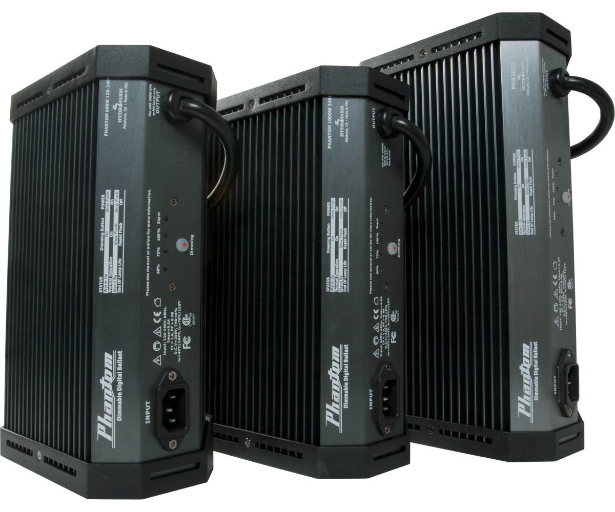 Phantom II 1000W 120/240 V Dimmable Hydroponics Ballast for Grow Lights (2 Pack) - VMInnovations