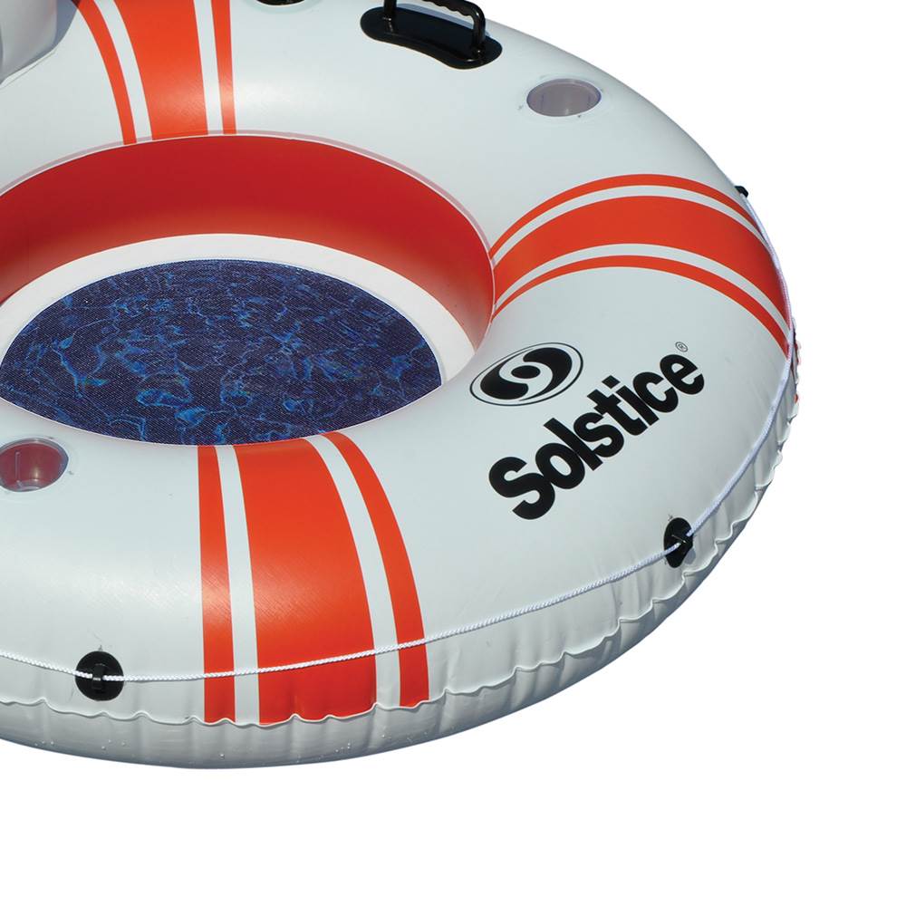 Swimline Super Chill Vinyl with Nylon Mesh Single Seat Tube Pool Float (2 Pack)