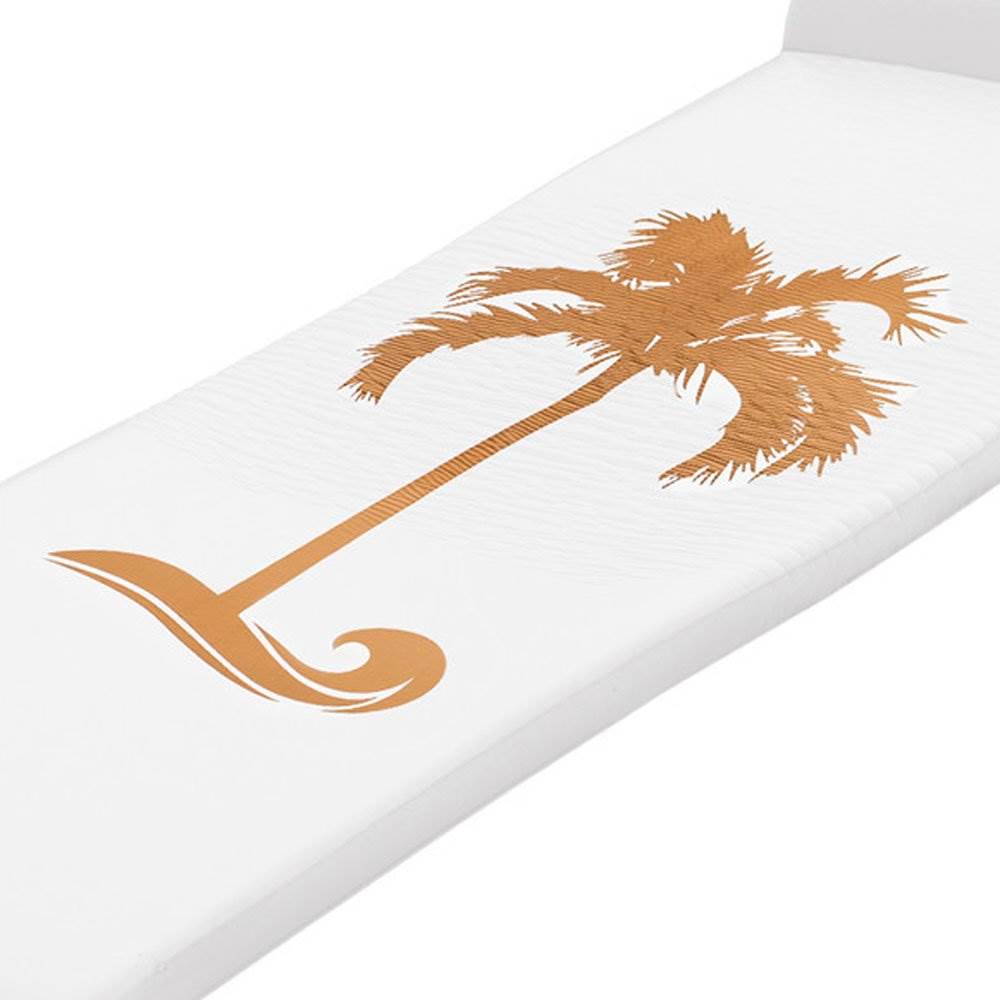 TRC Recreation 1.75" Thick Foam Lounger Raft Pool Float, Bronze Palm (Used) - VMInnovations