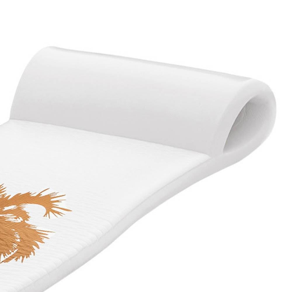 TRC Recreation Sunsation 1.75" Thick Lounger Pool Float, Bronze Palm (Open Box) - VMInnovations