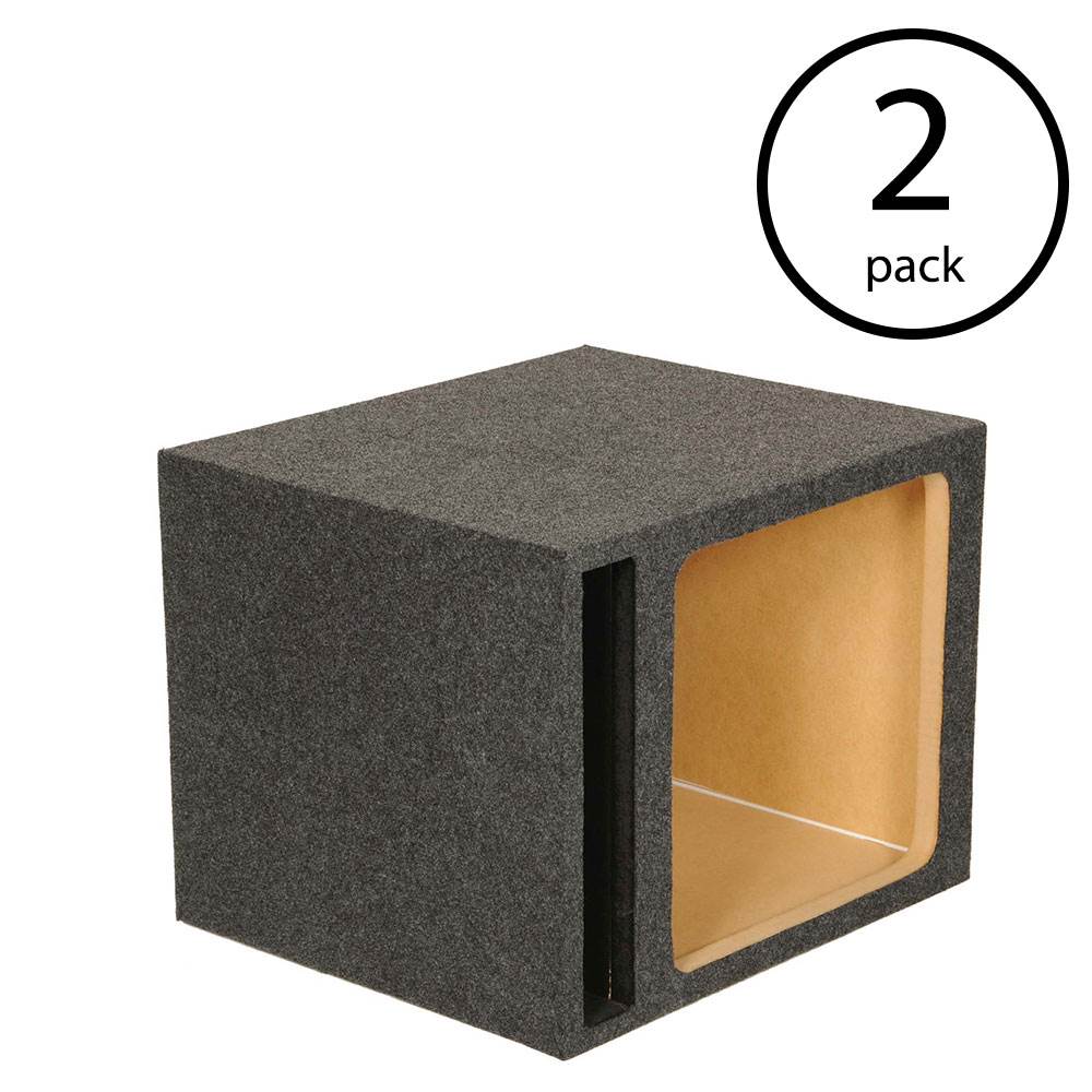 Q Power HD115 15" Single Heavy Duty Vented Subwoofer Enclosure Box (2 Pack)