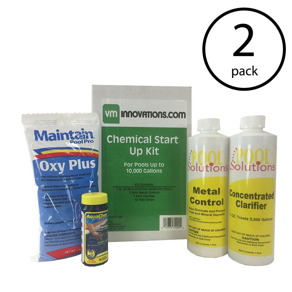 Pool Solutions Swim Spring Start Up Chemical Opening Maintenance Kit (2 Pack)