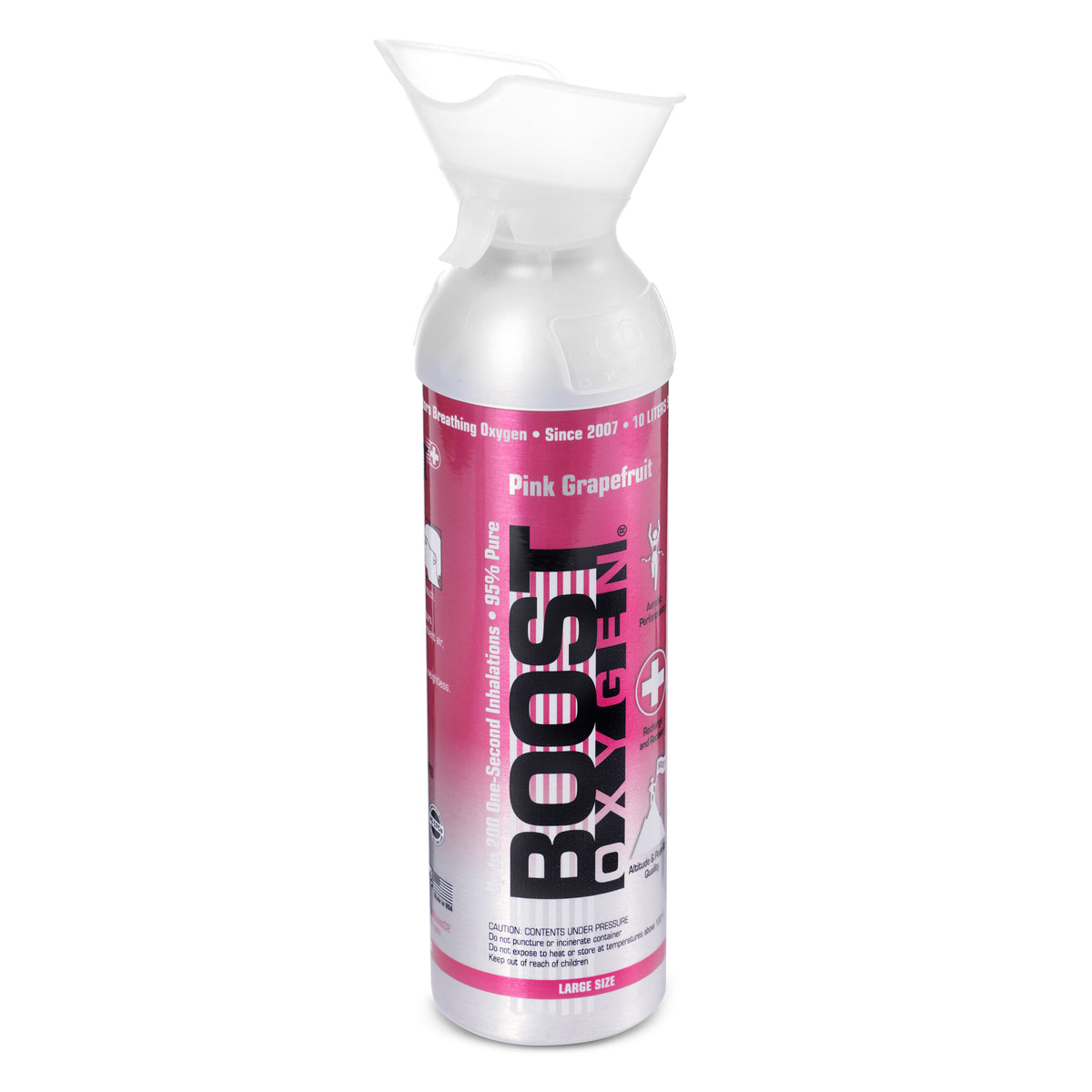 Boost Oxygen Natural Oxygen Canister, Pink Grapefruit, 2, 5 & 10 Liter (3 Pack)