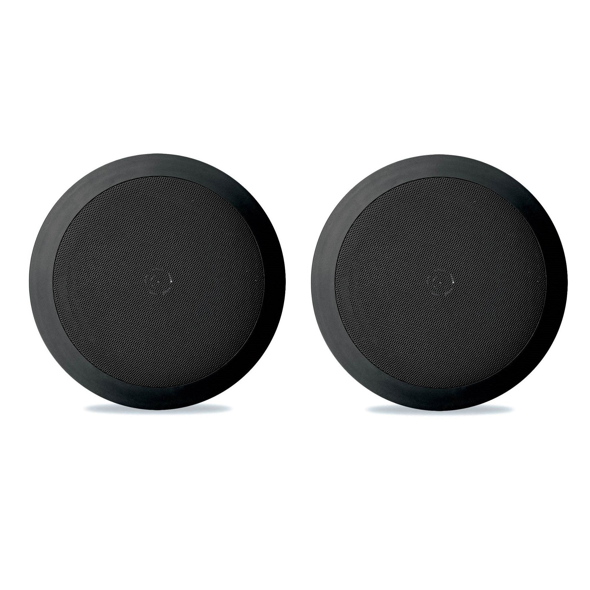 Pyle PDIC81RDBK 250W 8 Inch Flush In-Wall In-Ceiling Black Speakers (6 Pairs)