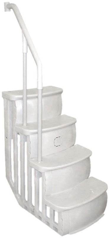 Main Access 200700T Ladder for Swimming Pools (2 Pack) + 200600T Smart Step