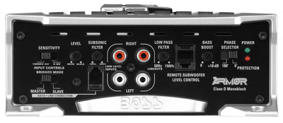 Boss Audio AR4000D Armor 4000W Monoblock Class D Car Amplifier + Remote (2 Pack)