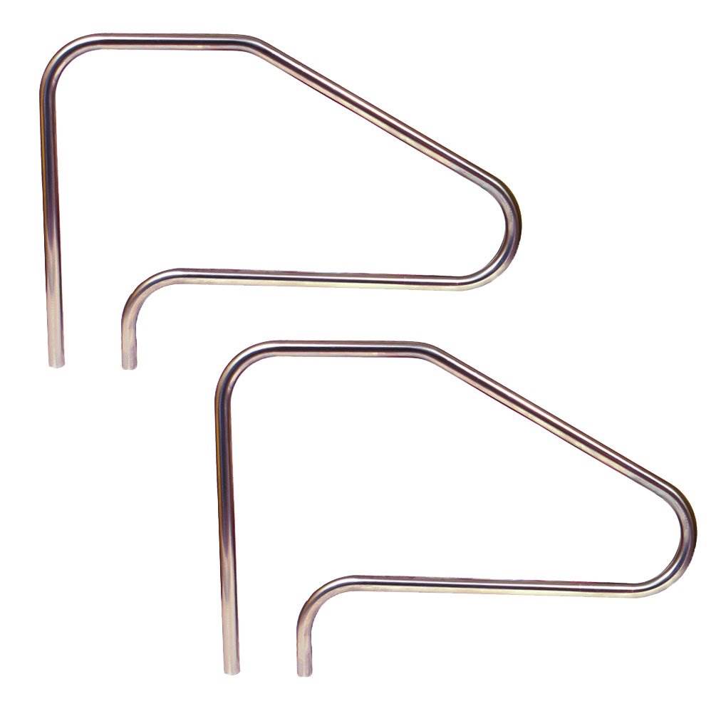 Hydrotools In-Ground Swimming Pool Stainless Steel Ladder Step Handrail (2 Pack) - VMInnovations